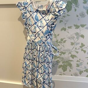 Blue and White Kids Dress